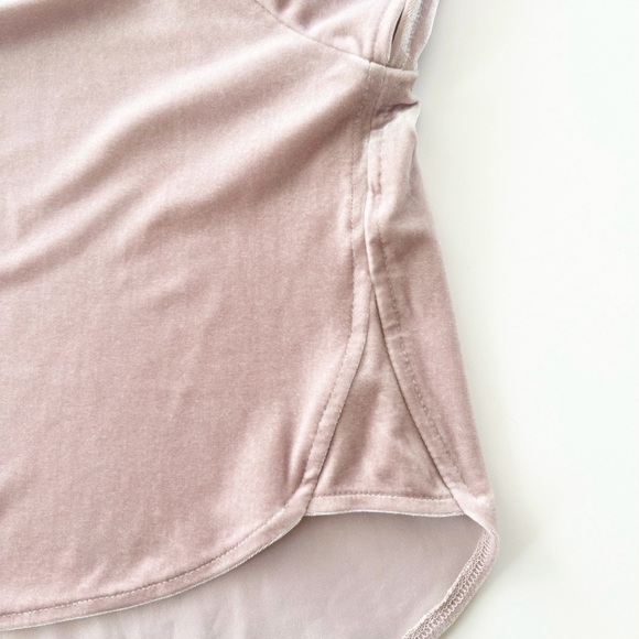 Madewell | Velvet Butterfly Sleeve Top Stretch Pink | L - Picture 6 of 7